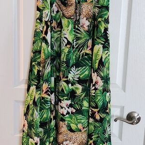 White House Black Market Tropical Print Dress
